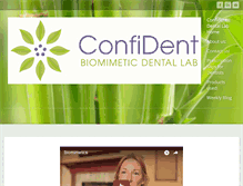 Tablet Screenshot of confidentdentallab.com